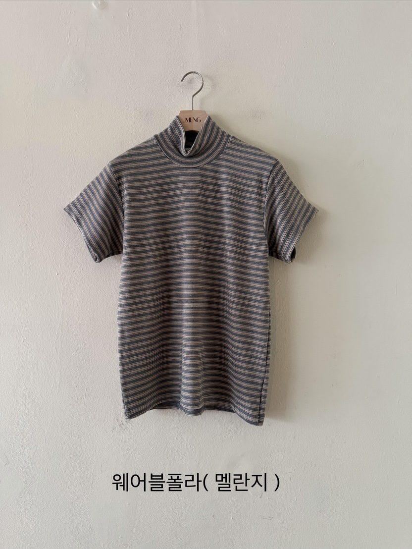 MENG韓國直郵㊣女裝新款熱賣休閑推薦25秋冬人氣職業時尚T恤MENGT恤圖色2