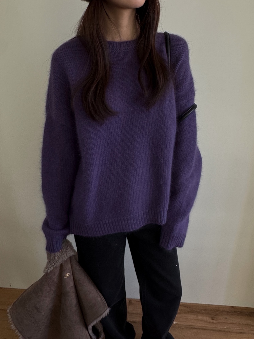 ATHEA韓國代購㊣女士新款時尚推薦人氣25秋冬休閑針織衫安哥拉ATHEA針織衫