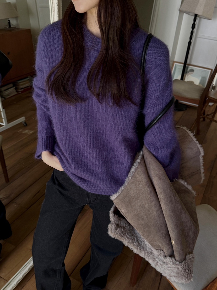 ATHEA韓國代購㊣女士新款時尚推薦人氣25秋冬休閑針織衫安哥拉ATHEA針織衫