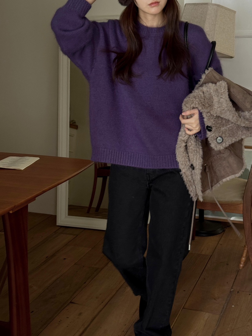 ATHEA韓國代購㊣女士新款時尚推薦人氣25秋冬休閑針織衫安哥拉ATHEA針織衫