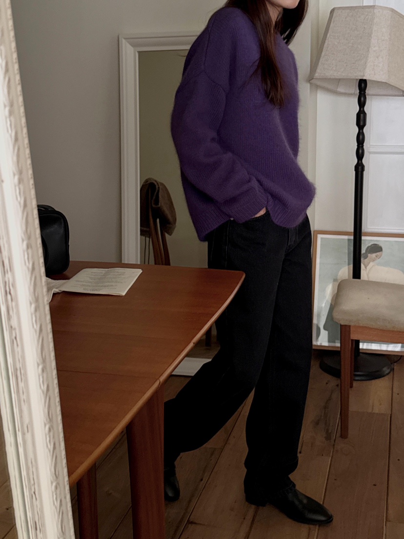 ATHEA韓國代購㊣女士新款時尚推薦人氣25秋冬休閑針織衫安哥拉ATHEA針織衫