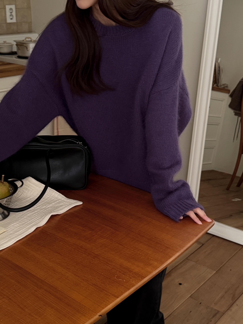 ATHEA韓國代購㊣女士新款時尚推薦人氣25秋冬休閑針織衫安哥拉ATHEA針織衫