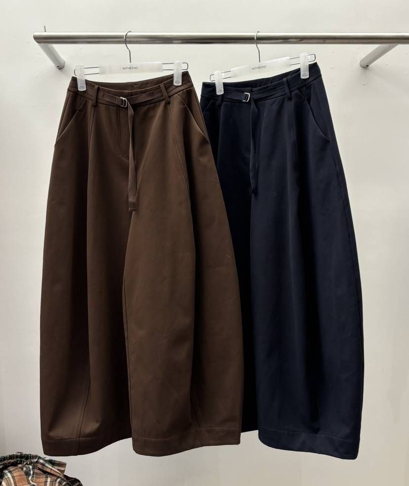 INTHEEND韓國直郵㊣女裝新款職業休閑時尚人氣25秋冬休閑褲腰帶INTHEEND休閑褲