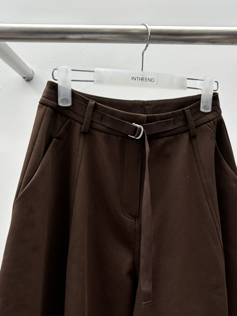 INTHEEND韓國直郵㊣女裝新款職業休閑時尚人氣25秋冬休閑褲腰帶INTHEEND休閑褲