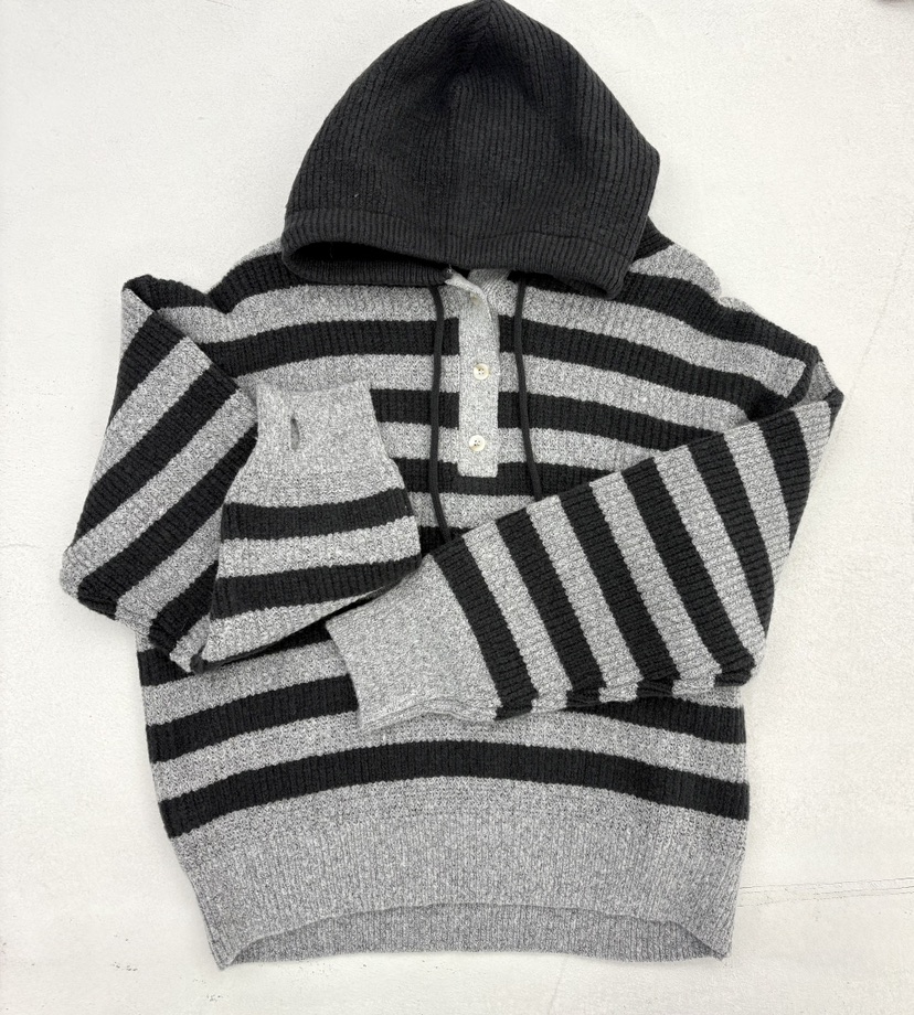 JMIND東大門㊣代購女裝新品人氣熱賣職業25秋冬針織衫連帽針織衫JMIND針織衫