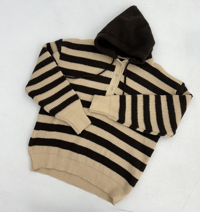 JMIND東大門㊣代購女裝新品人氣熱賣職業25秋冬針織衫連帽針織衫JMIND針織衫