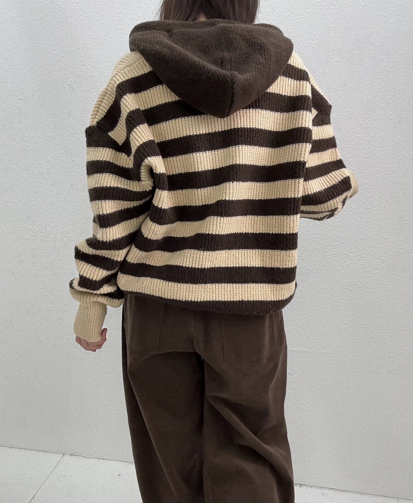 JMIND東大門㊣代購女裝新品人氣熱賣職業25秋冬針織衫連帽針織衫JMIND針織衫