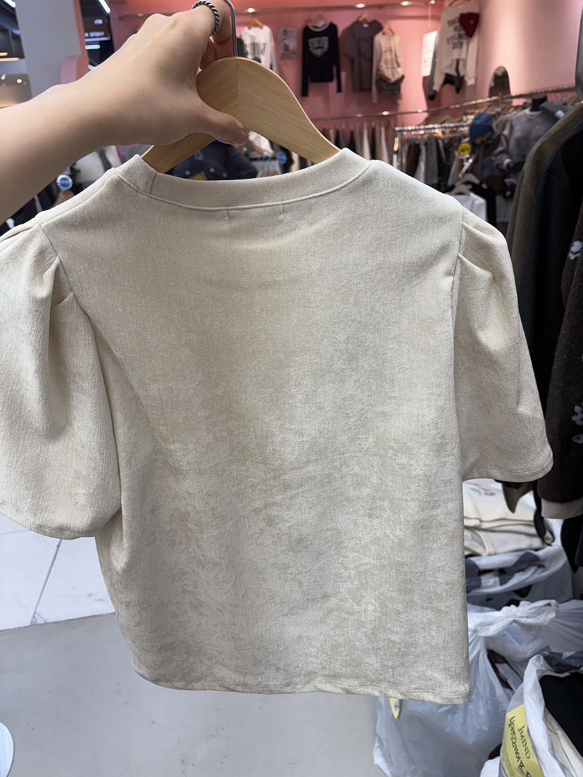 JMIND韓國代購㊣女裝新品熱賣人氣25秋冬職業休閑時尚T恤絲絨JMINDT恤