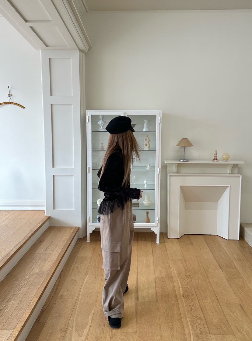 ZEROZERO韓國代購㊣女裝新品休閑時尚25秋冬推薦休閑褲抓絨ZEROZERO休閑褲