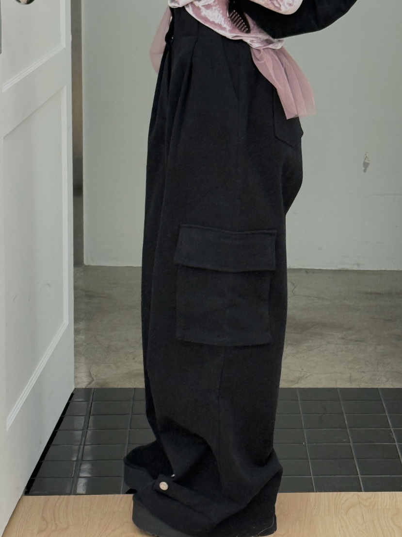 ZEROZERO韓國代購㊣女裝新品休閑時尚25秋冬推薦休閑褲抓絨ZEROZERO休閑褲