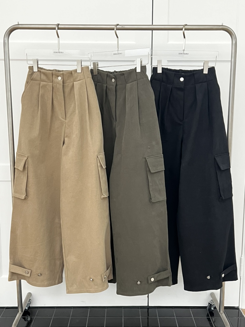 ZEROZERO韓國代購㊣女裝新品休閑時尚25秋冬推薦休閑褲抓絨ZEROZERO休閑褲