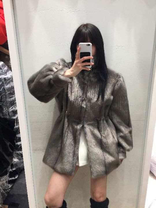 mars東大門㊣實拍女裝新品人氣熱賣推薦職業中長款大衣貂皮mars中長款大衣