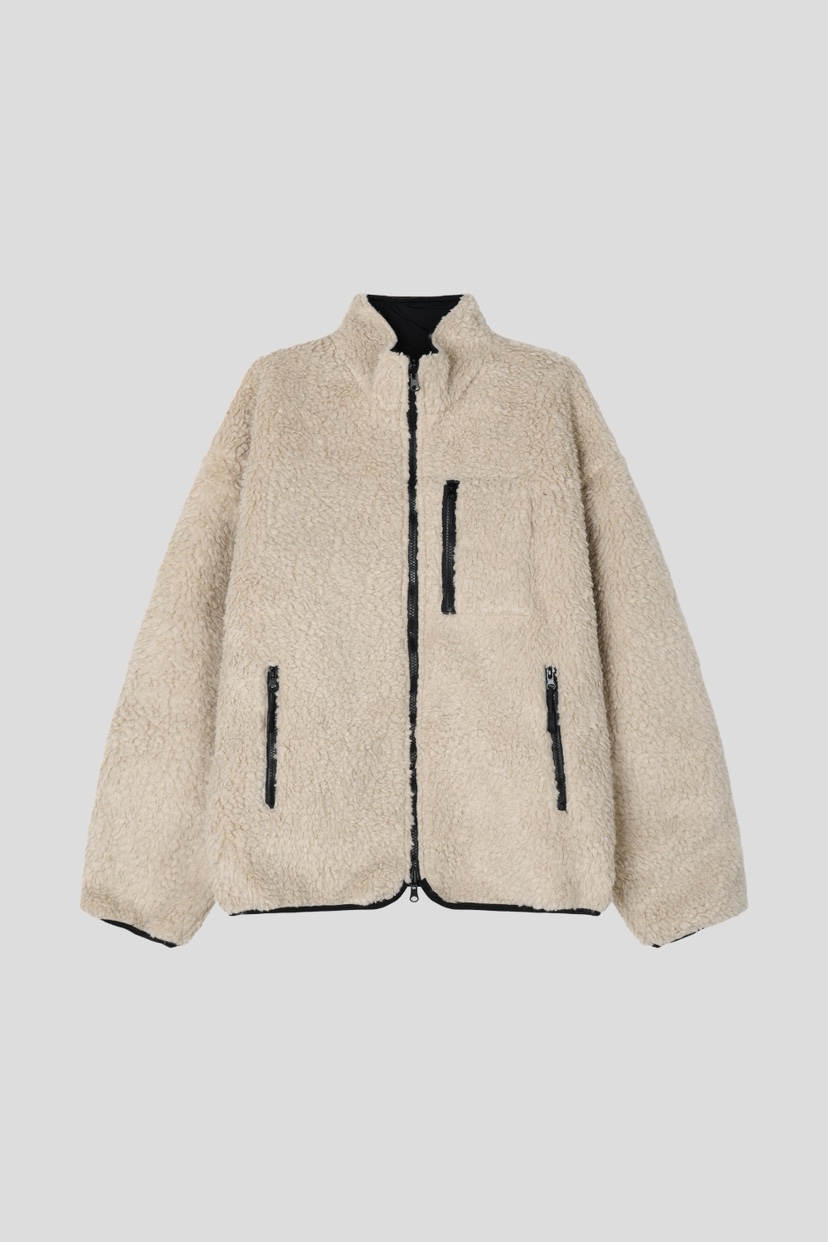 OURWAVE/OUR ROOM東大門㊣代購女士新款人氣夾克雙面抓絨兩面Our Wave/Our Room夾克圖色2