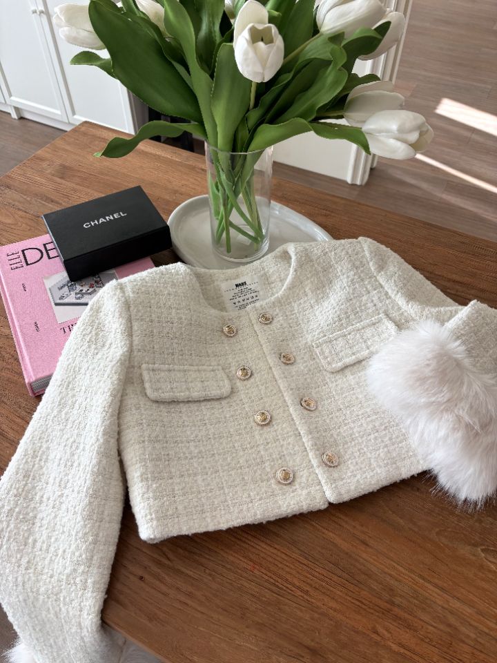 mars東大門㊣代購女裝新款職業時尚25秋冬夾克粗花呢雙排扣mars夾克