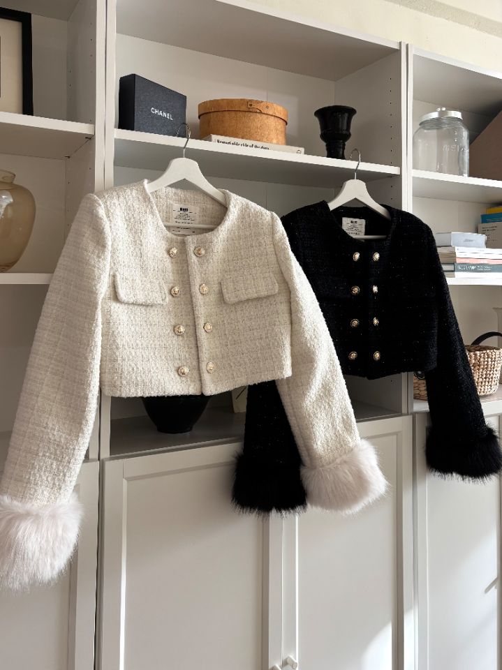 mars東大門㊣代購女裝新款職業時尚25秋冬夾克粗花呢雙排扣mars夾克