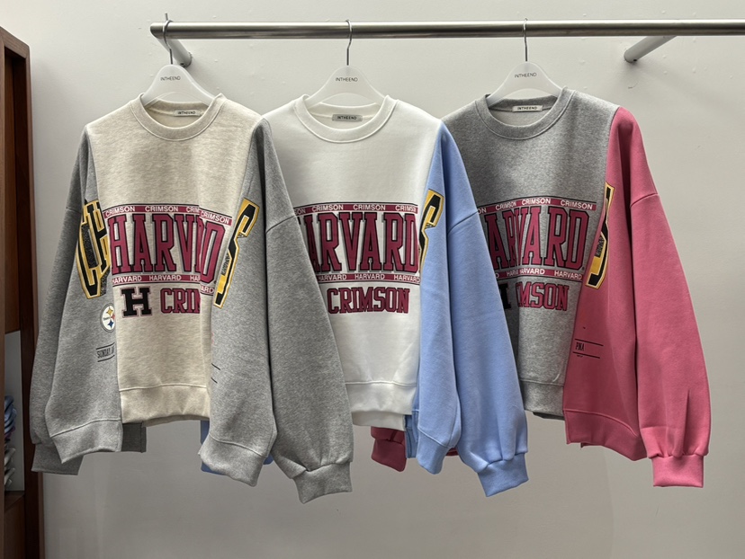 INTHEEND韓國代購㊣女士新品休閑時尚熱賣職業推薦人氣衛衣INTHEEND衛衣