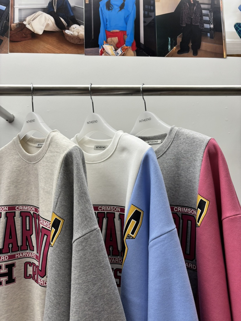 INTHEEND韓國代購㊣女士新品休閑時尚熱賣職業推薦人氣衛衣INTHEEND衛衣