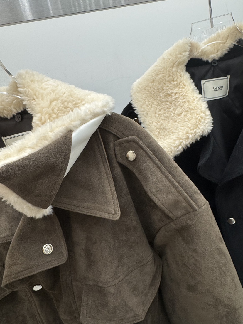 AMOOD東大門㊣直郵女裝新品人氣熱賣推薦25秋冬休閑時尚夾克AMOOD夾克