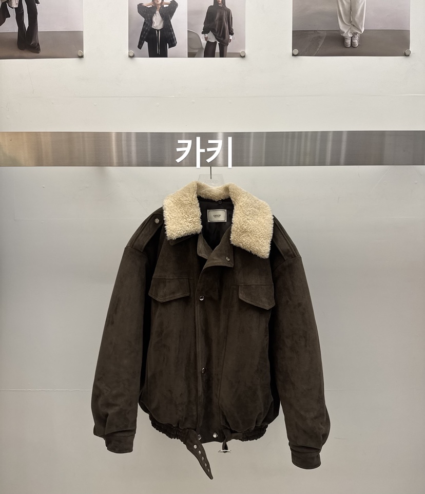 AMOOD東大門㊣直郵女裝新品人氣熱賣推薦25秋冬休閑時尚夾克AMOOD夾克圖色1