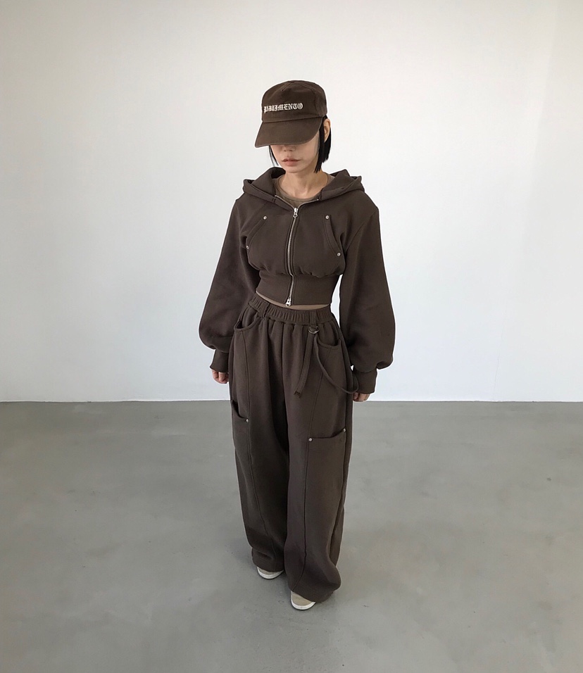 2TWO MOON韓國代購㊣女裝新品人氣25秋冬職業熱賣夾克拉鏈2TWO MOON夾克圖色3