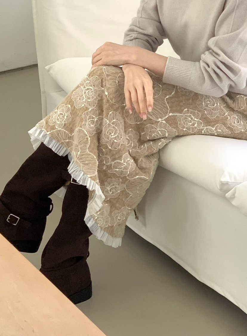 BINUS韓國代購㊣女裝新款職業熱賣推薦25秋冬人氣時尚休閑長裙BINUS長裙