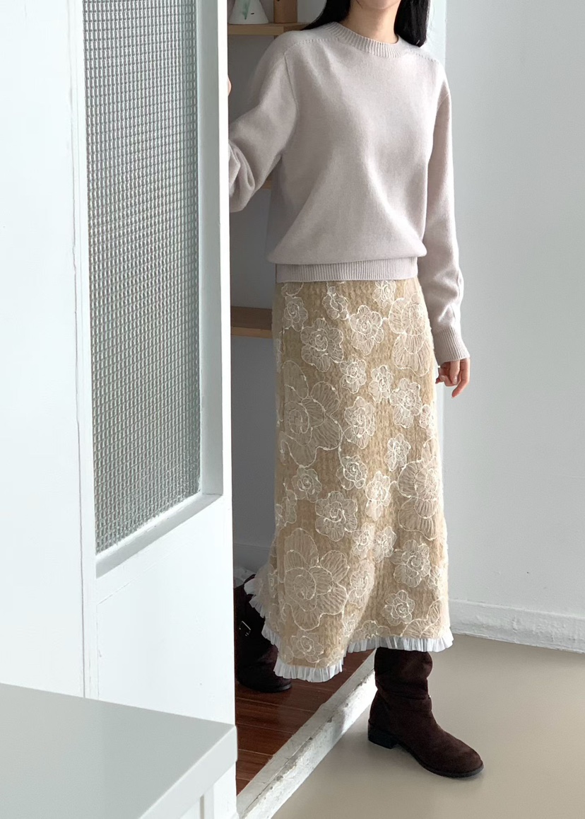 BINUS韓國代購㊣女裝新款職業熱賣推薦25秋冬人氣時尚休閑長裙BINUS長裙