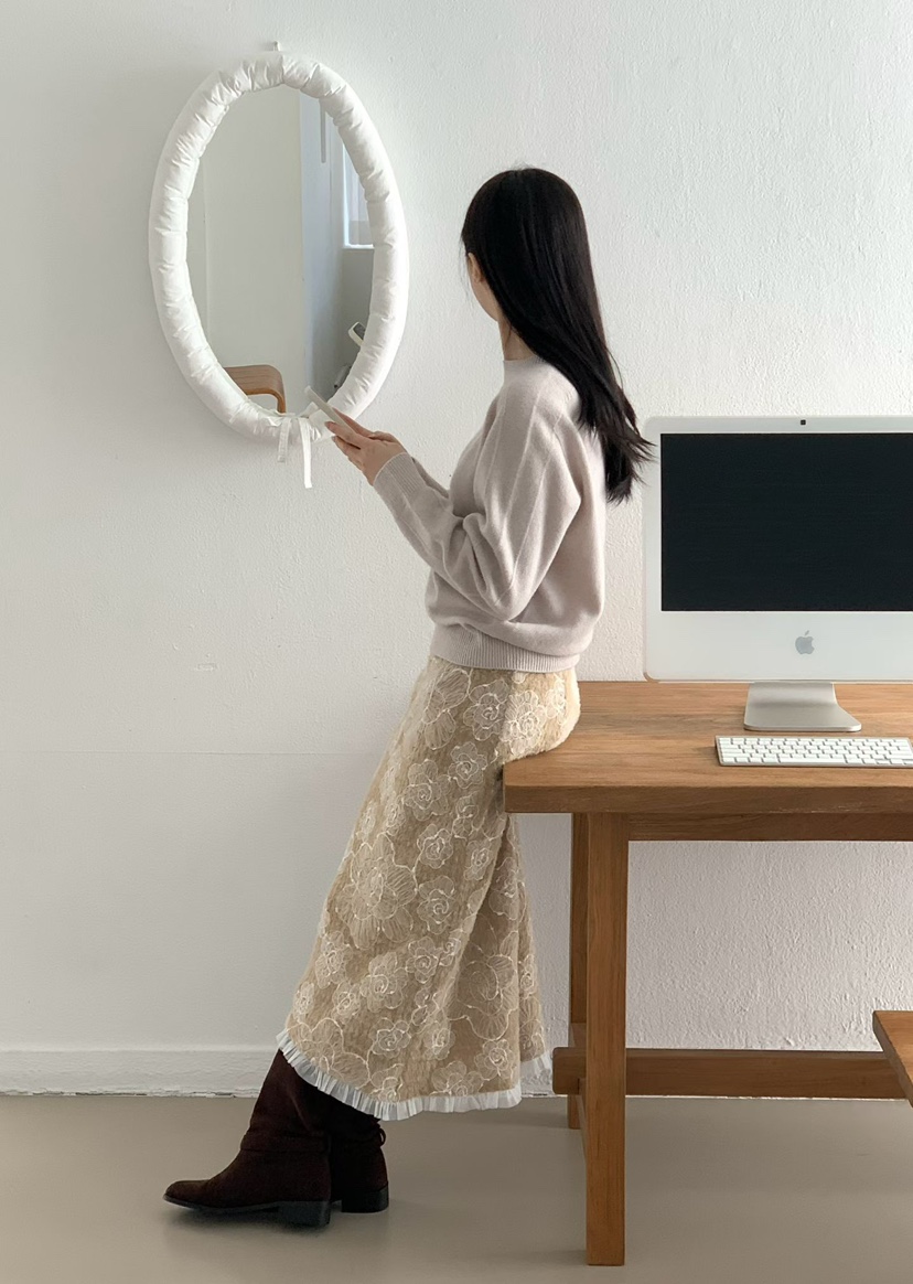 BINUS韓國代購㊣女裝新款職業熱賣推薦25秋冬人氣時尚休閑長裙BINUS長裙