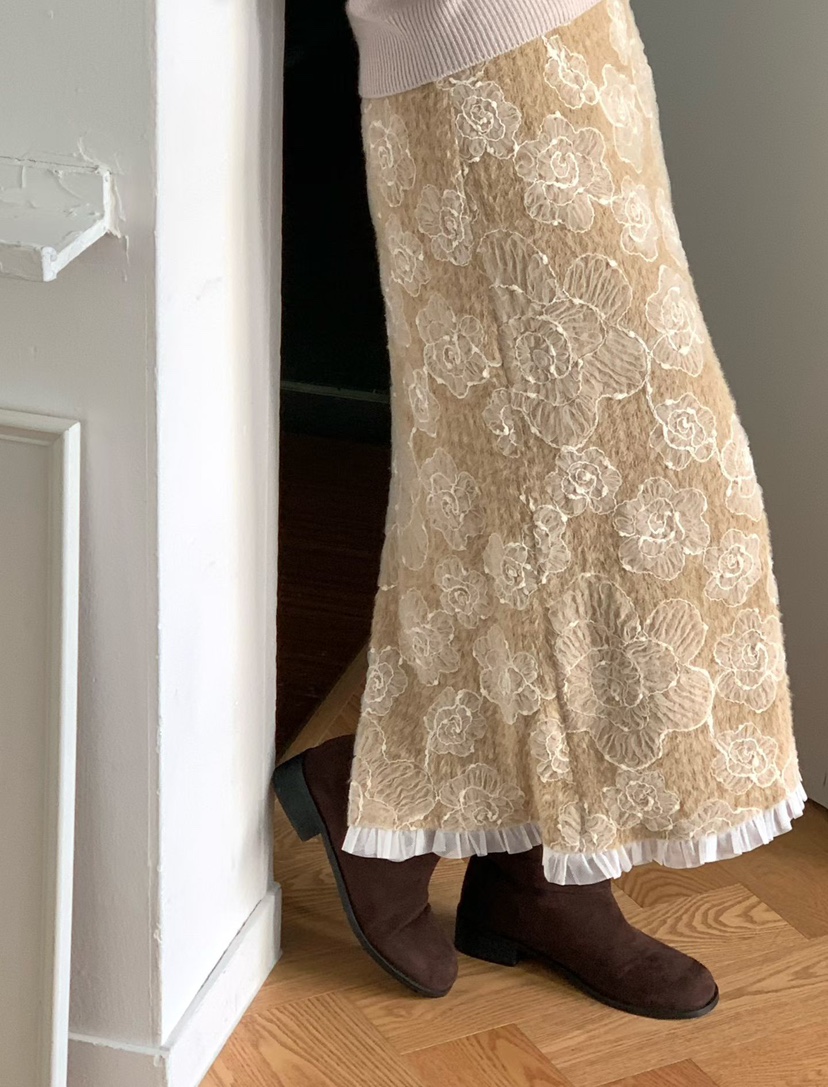 BINUS韓國代購㊣女裝新款職業熱賣推薦25秋冬人氣時尚休閑長裙BINUS長裙