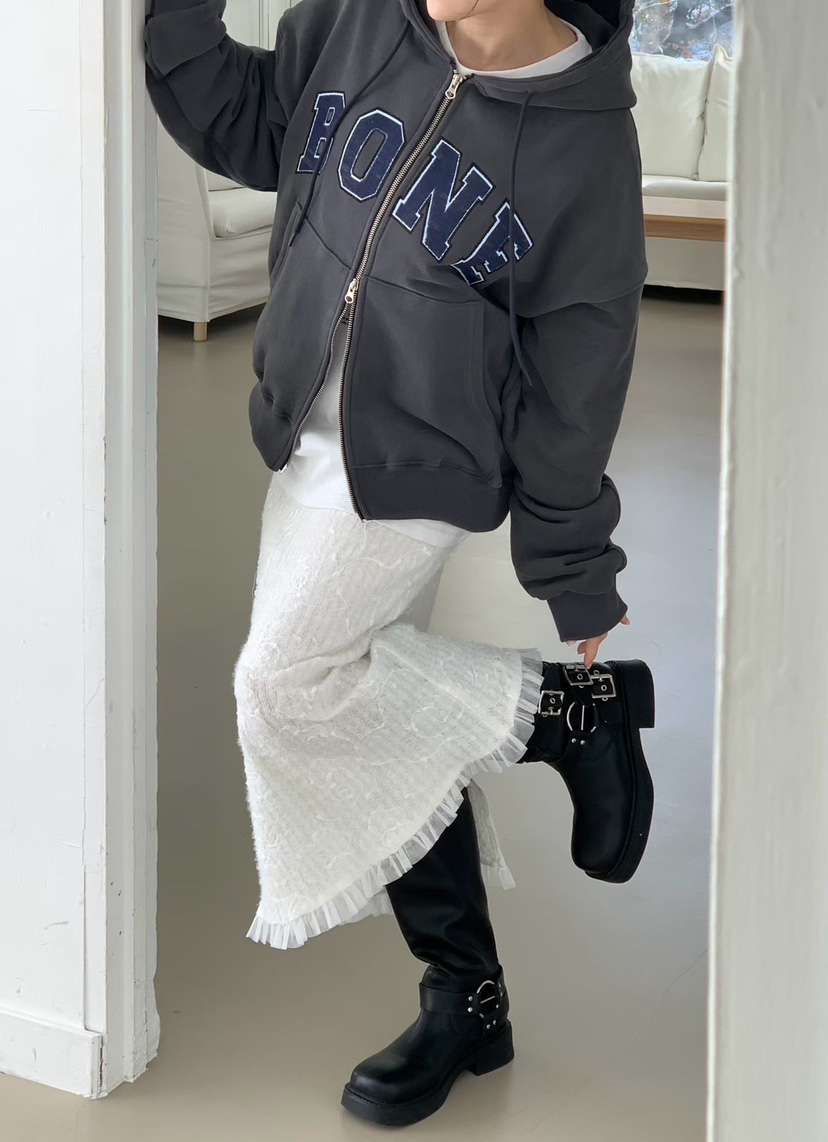 BINUS韓國代購㊣女裝新款職業熱賣推薦25秋冬人氣時尚休閑長裙BINUS長裙