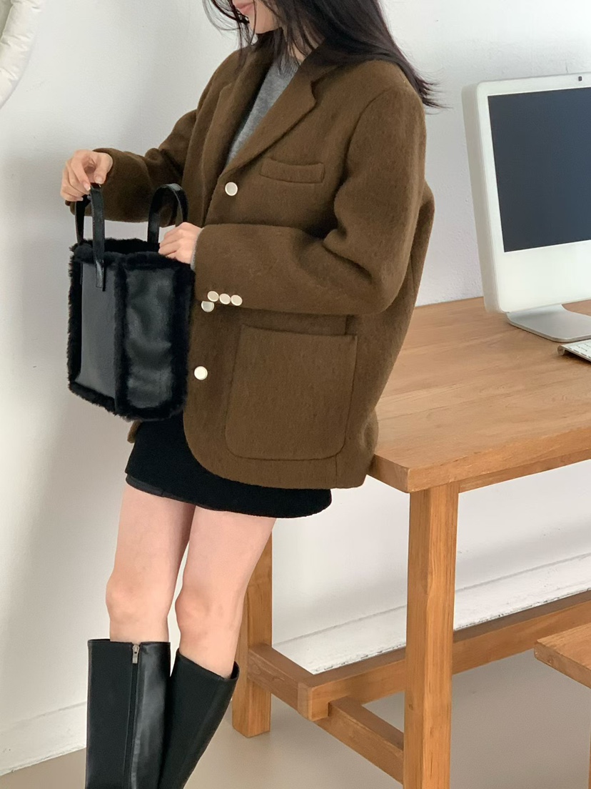 BINUS韓國代購㊣女士新品熱賣推薦職業人氣休閑時尚25秋冬手提包BINUS手提包圖色2