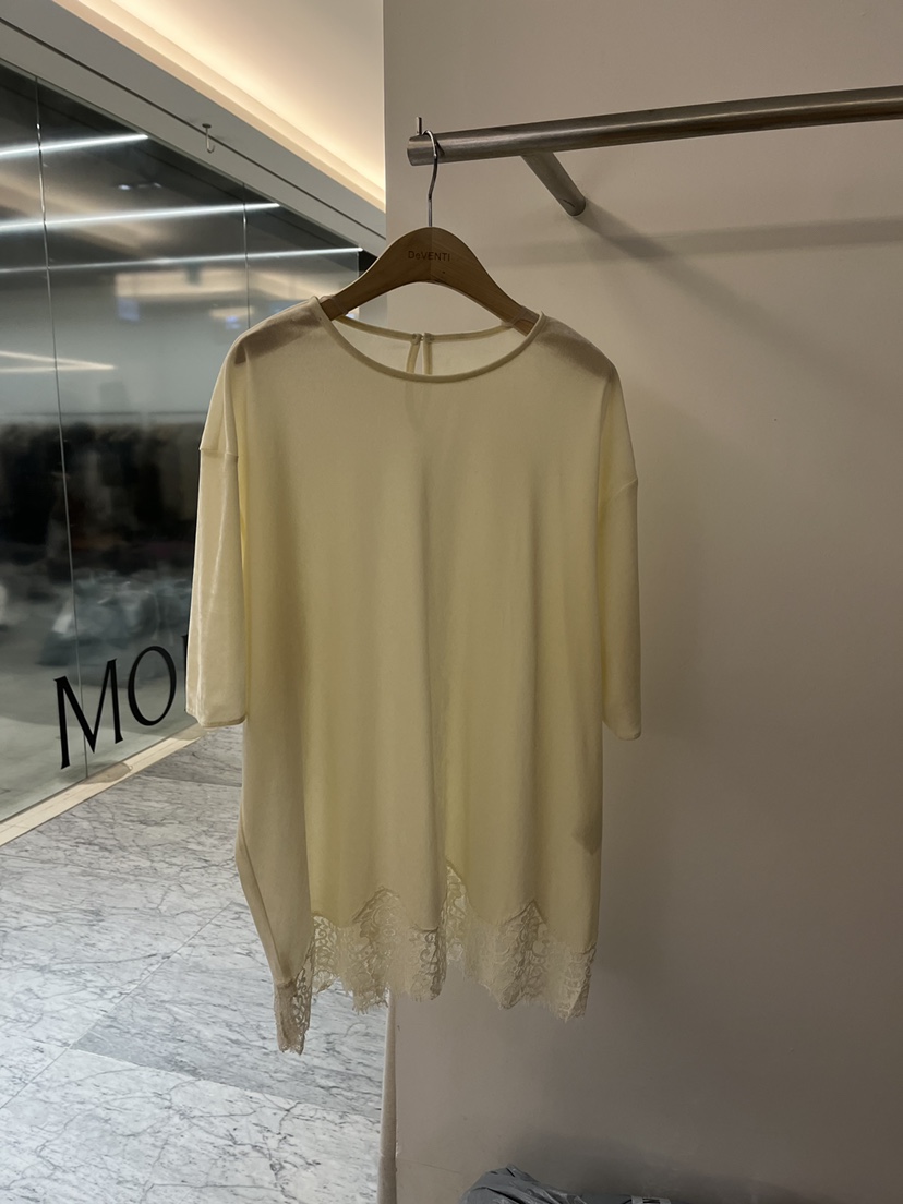 DE VENTI韓國代購㊣女士新款時尚人氣25秋冬襯衫蕾絲衫天鵝絨DE VENTI襯衫/蕾絲衫圖色1