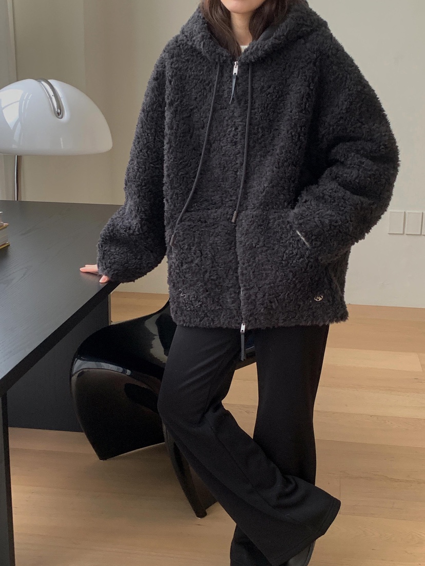 ATHEA東大門㊣直郵女裝新款休閑人氣職業25秋冬推薦夾克羊毛ATHEA夾克