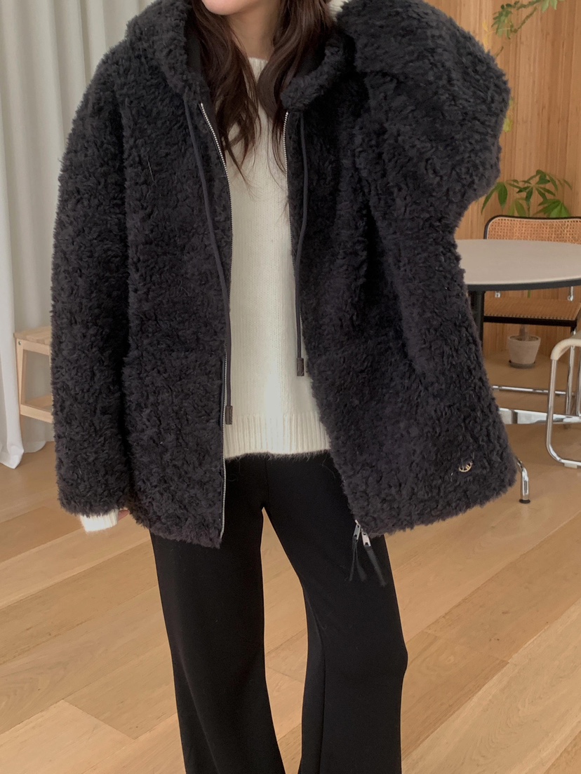 ATHEA東大門㊣直郵女裝新款休閑人氣職業25秋冬推薦夾克羊毛ATHEA夾克