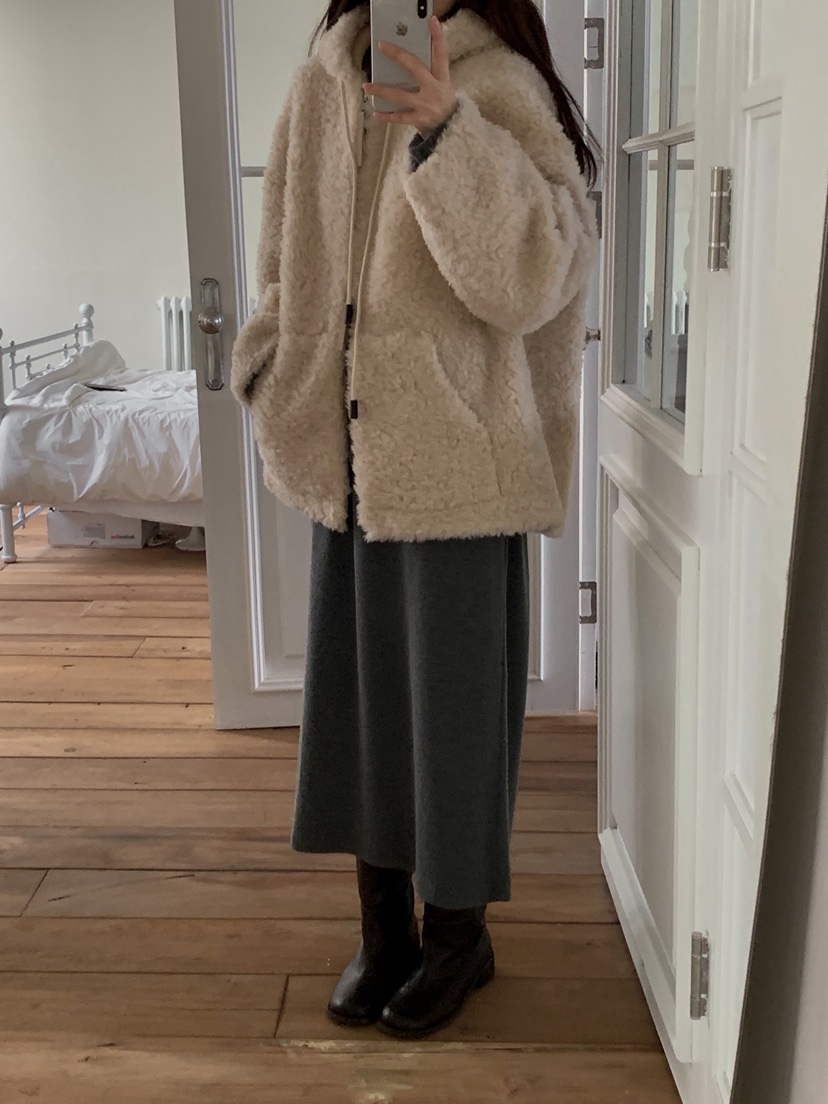 ATHEA東大門㊣直郵女裝新款休閑人氣職業25秋冬推薦夾克羊毛ATHEA夾克