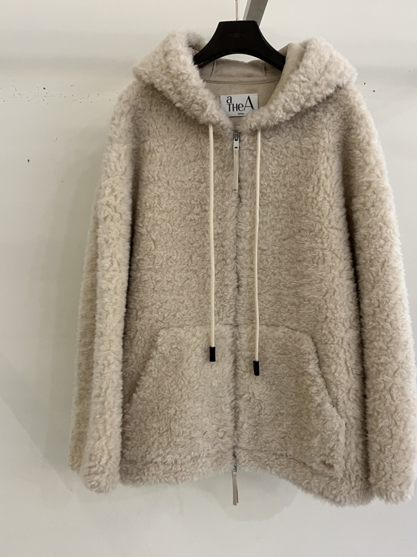 ATHEA東大門㊣直郵女裝新款休閑人氣職業25秋冬推薦夾克羊毛ATHEA夾克圖色1