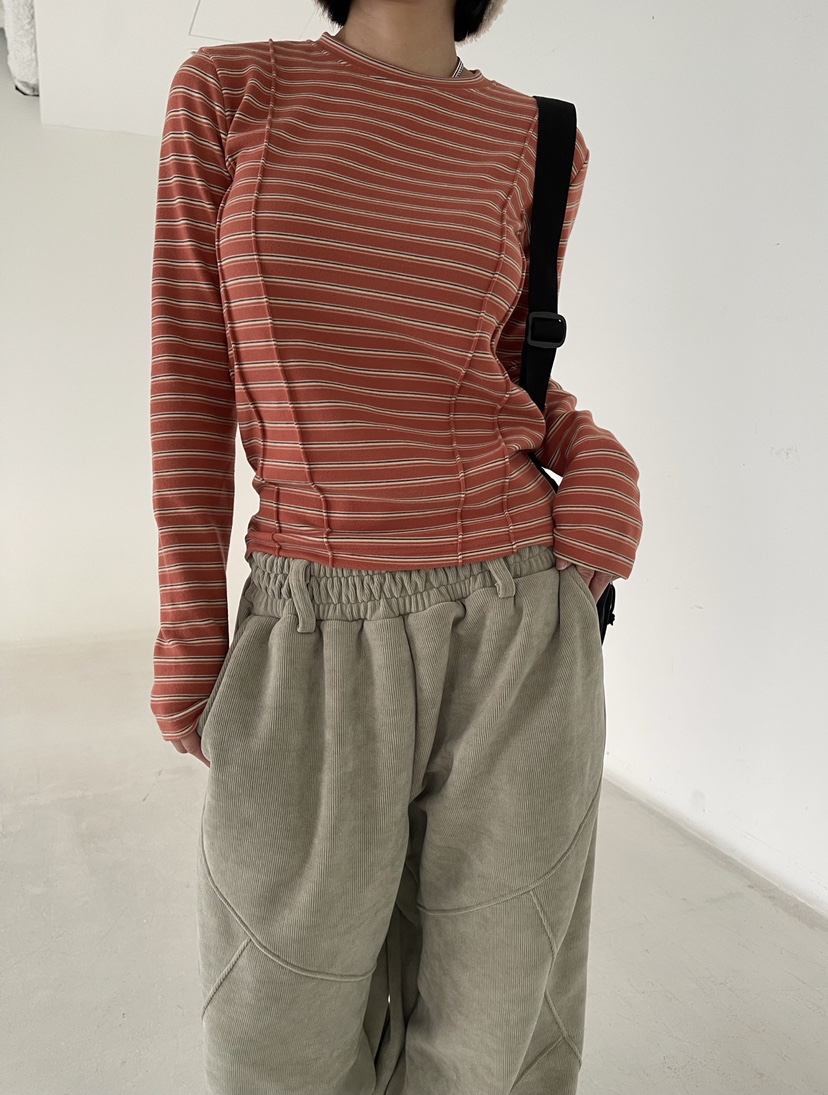 REIZ東大門㊣代購女裝新款推薦職業人氣熱賣休閑25秋冬長袖T恤REIZ長袖T恤