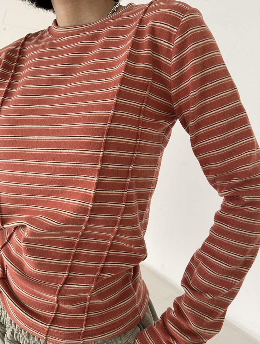 REIZ東大門㊣代購女裝新款推薦職業人氣熱賣休閑25秋冬長袖T恤REIZ長袖T恤