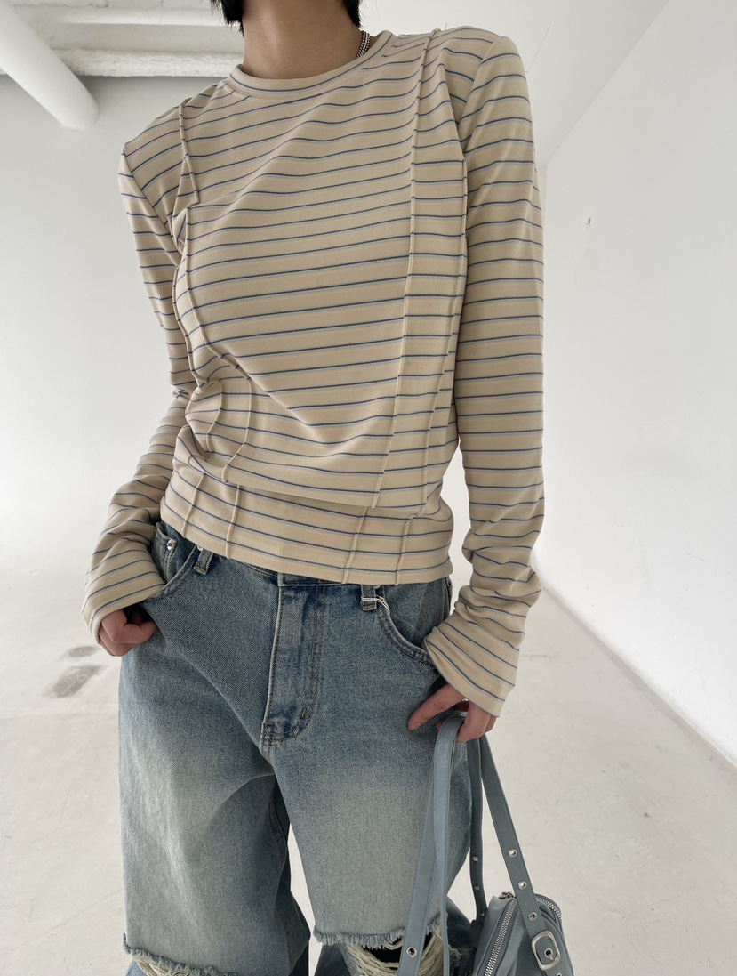 REIZ東大門㊣代購女裝新款推薦職業人氣熱賣休閑25秋冬長袖T恤REIZ長袖T恤