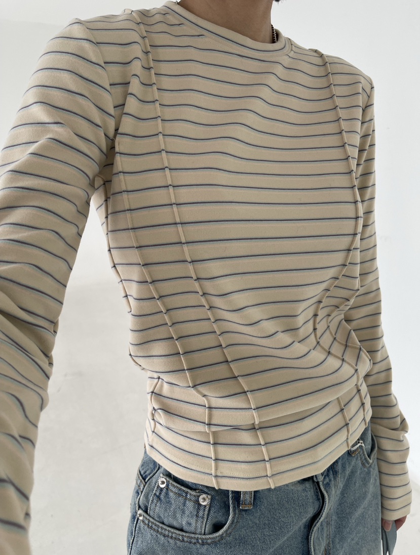 REIZ東大門㊣代購女裝新款推薦職業人氣熱賣休閑25秋冬長袖T恤REIZ長袖T恤