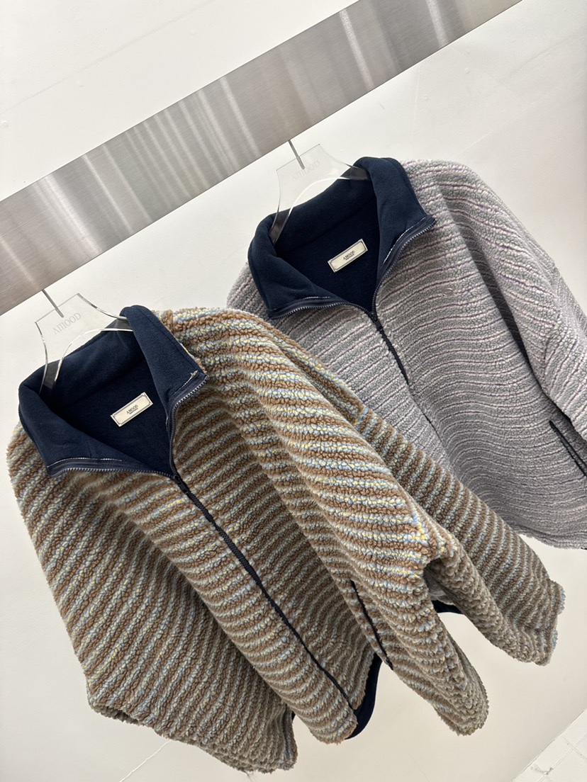 AMOOD韓國直郵㊣女士新品人氣時尚熱賣職業25秋冬推薦衛衣拉鏈AMOOD衛衣