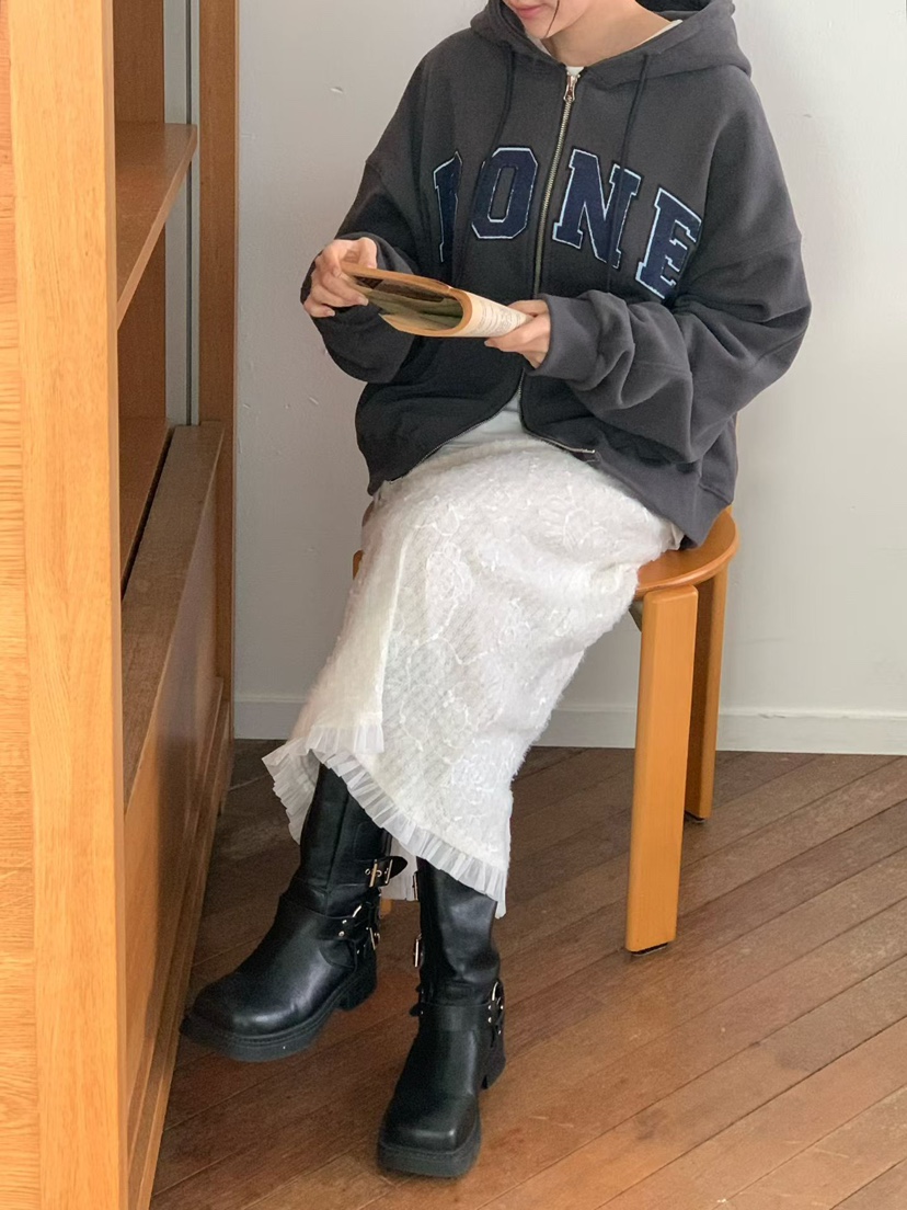 BINUS東大門㊣實拍女士新款熱賣休閑推薦人氣25秋冬衛衣拉鏈BINUS衛衣