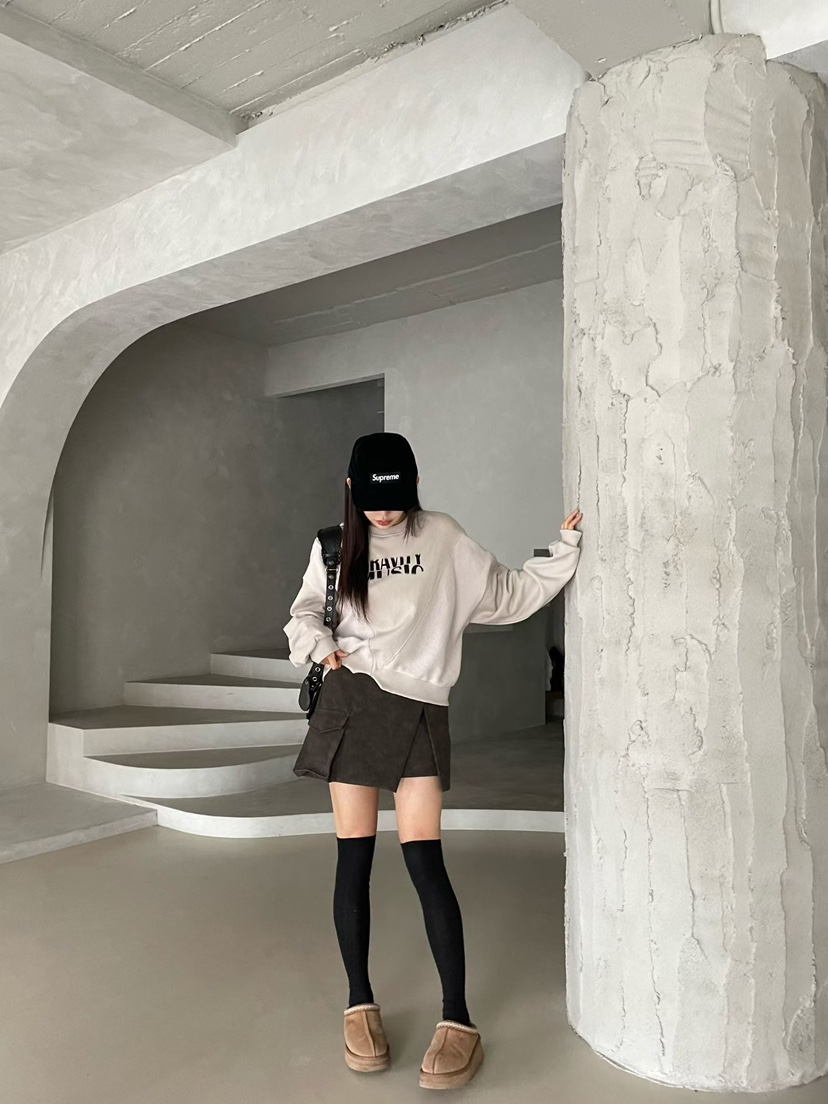 REIZ東大門㊣代購女裝新款熱賣推薦時尚職業人氣休閑25秋冬衛衣REIZ衛衣