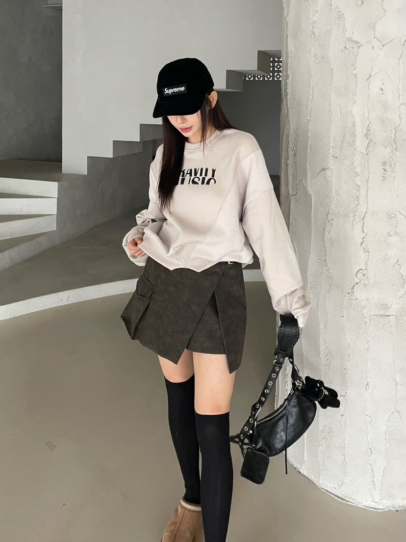 REIZ東大門㊣代購女裝新款熱賣推薦時尚職業人氣休閑25秋冬衛衣REIZ衛衣