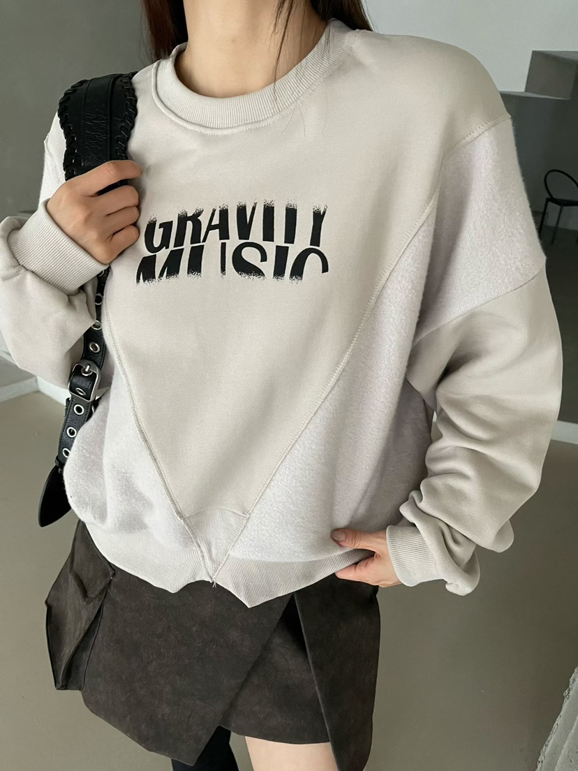 REIZ東大門㊣代購女裝新款熱賣推薦時尚職業人氣休閑25秋冬衛衣REIZ衛衣