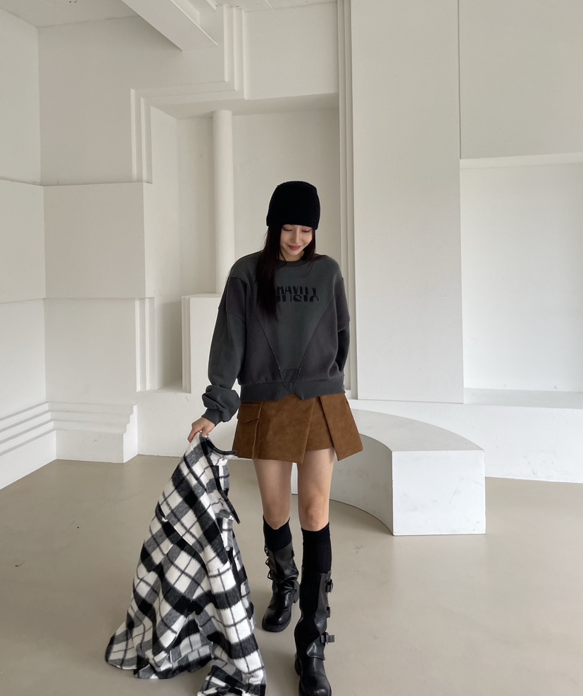 REIZ東大門㊣代購女裝新款熱賣推薦時尚職業人氣休閑25秋冬衛衣REIZ衛衣