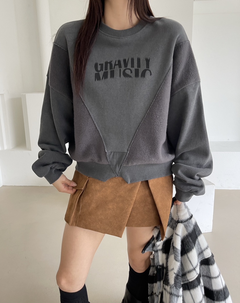 REIZ東大門㊣代購女裝新款熱賣推薦時尚職業人氣休閑25秋冬衛衣REIZ衛衣