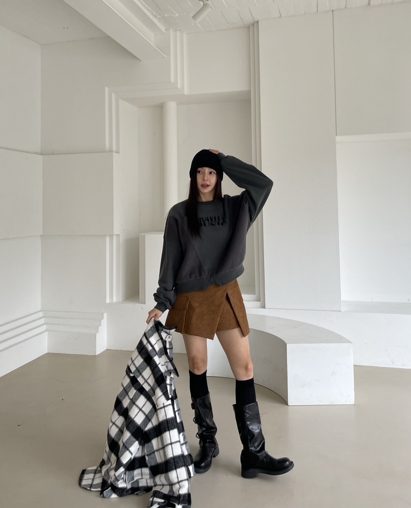 REIZ東大門㊣代購女裝新款熱賣推薦時尚職業人氣休閑25秋冬衛衣REIZ衛衣