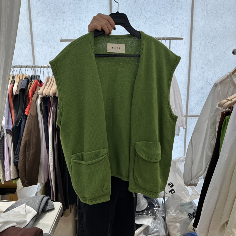 REVE-L韓國直郵㊣女裝新品休閑職業熱賣時尚人氣25秋冬馬甲REVE-L馬甲圖色1