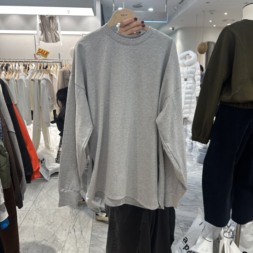 REVE-L韓國直郵㊣女士新品熱賣25秋冬推薦時尚人氣長袖T恤REVE-L長袖T恤圖色1