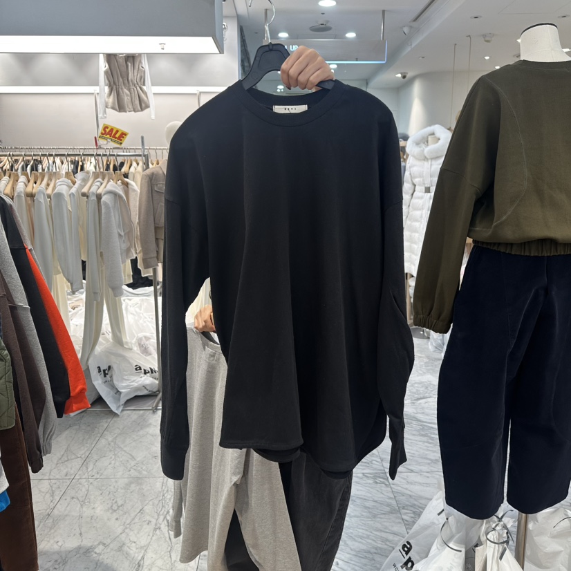 REVE-L韓國直郵㊣女士新品熱賣25秋冬推薦時尚人氣長袖T恤REVE-L長袖T恤圖色2